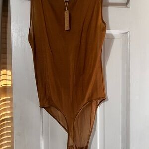 SKIMS Shimmering Tan Bodysuit